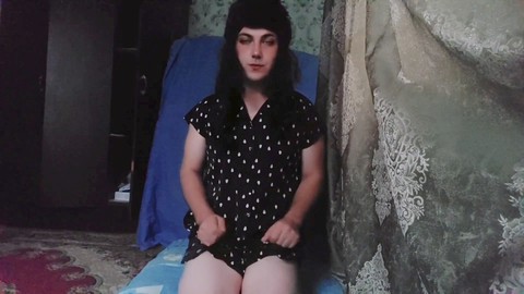 European, beautiful transgender