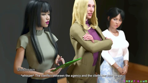 La esposa se escapa para un encuentro en el trabajo con su novia transexual