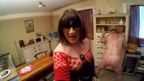 Old femdom granny domme, whipping