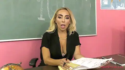 Strict schoolteacher Kylie Kingston dominates with foot worship and facesitting