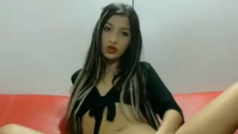 Small tits webcam latina, small petite skinny